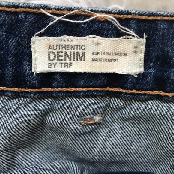 Zara Large Authentic Denim BY TRF Denim Mini Skirt - Picture 3 of 6